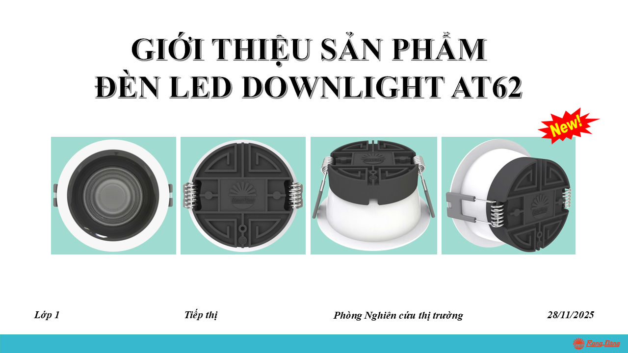 Bài 3.18 Đào tạo sản phẩm downlight AT62